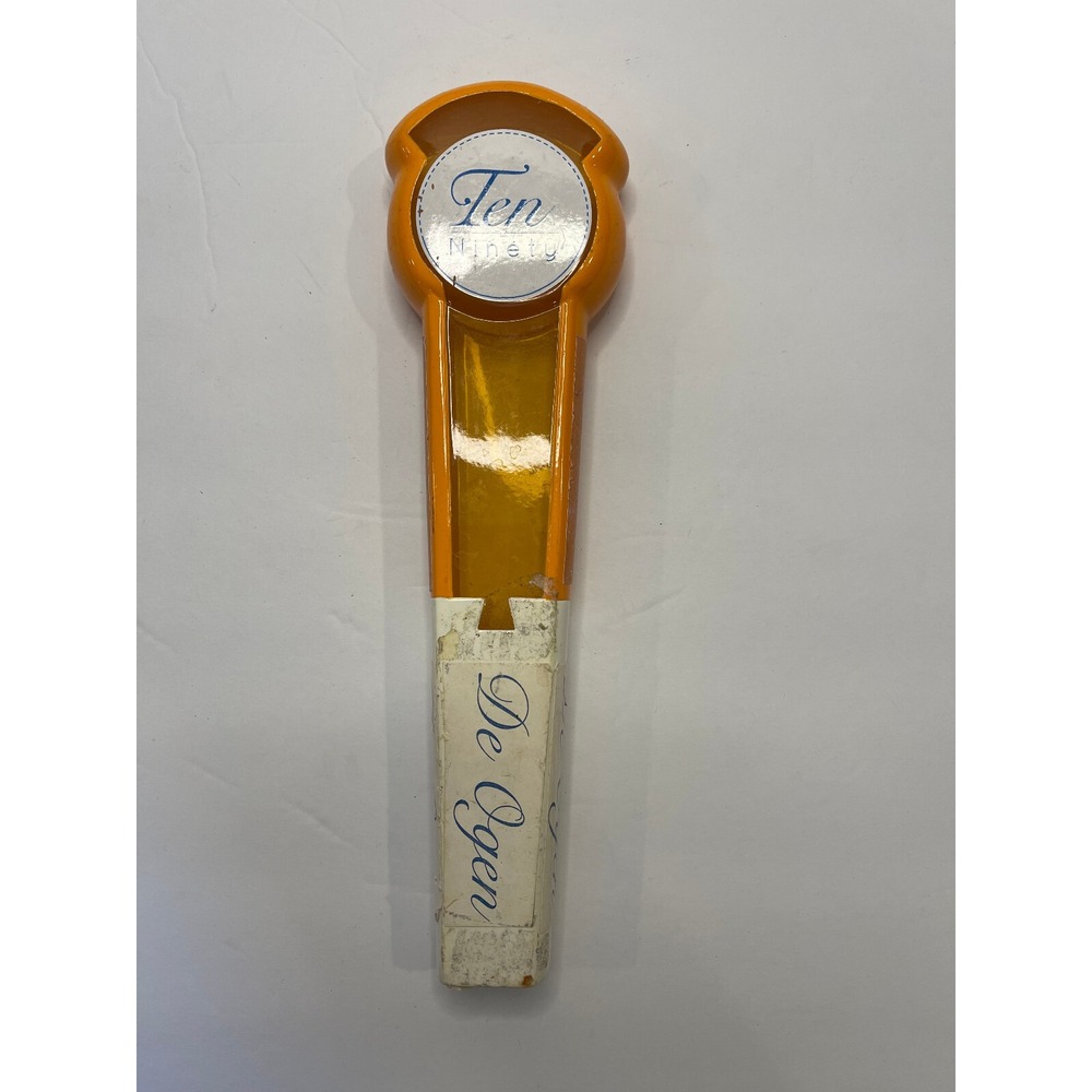 Ten Ninety Brewing Co De Ogen Belgian Witbier Orange Ceramic Beer Tap Handle